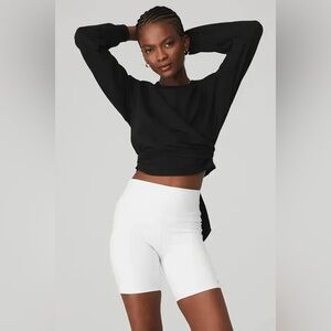 ALO yoga Dreamy Wrap Pullover Top , sz : small